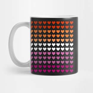 heart pattern - lesbian Mug